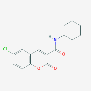 molecular formula C16H16ClNO3 B5729230 6-chloro-N-cyclohexyl-2-oxo-2H-chromene-3-carboxamide 