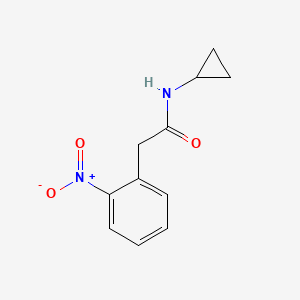 molecular formula C11H12N2O3 B5729235 N-cyclopropyl-2-(2-nitrophenyl)acetamide 