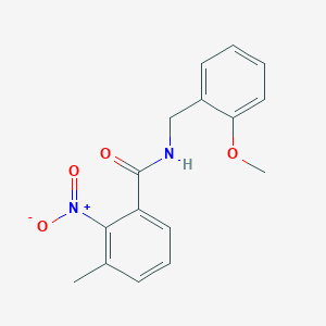molecular formula C16H16N2O4 B5729250 N-(2-methoxybenzyl)-3-methyl-2-nitrobenzamide 