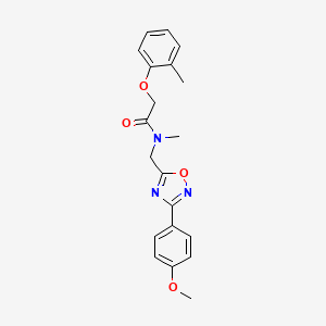 molecular formula C20H21N3O4 B5729260 N-{[3-(4-methoxyphenyl)-1,2,4-oxadiazol-5-yl]methyl}-N-methyl-2-(2-methylphenoxy)acetamide 