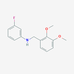 molecular formula C15H16FNO2 B5729289 (2,3-dimethoxybenzyl)(3-fluorophenyl)amine 