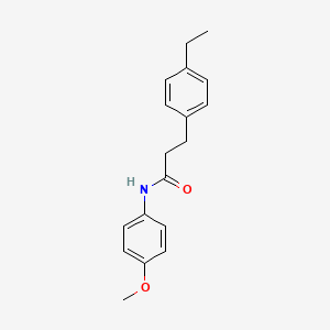 molecular formula C18H21NO2 B5729295 3-(4-ethylphenyl)-N-(4-methoxyphenyl)propanamide 
