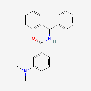 molecular formula C22H22N2O B5729321 3-(dimethylamino)-N-(diphenylmethyl)benzamide 