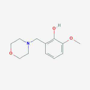 molecular formula C12H17NO3 B5729329 2-methoxy-6-(4-morpholinylmethyl)phenol 