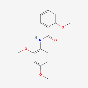 molecular formula C16H17NO4 B5729369 N-(2,4-dimethoxyphenyl)-2-methoxybenzamide 