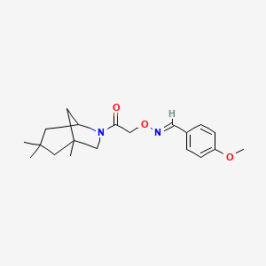 molecular formula C20H28N2O3 B5729387 4-methoxybenzaldehyde O-[2-oxo-2-(1,3,3-trimethyl-6-azabicyclo[3.2.1]oct-6-yl)ethyl]oxime 