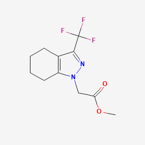molecular formula C11H13F3N2O2 B5729418 methyl [3-(trifluoromethyl)-4,5,6,7-tetrahydro-1H-indazol-1-yl]acetate 