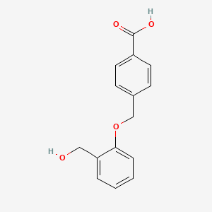 molecular formula C15H14O4 B5729439 4-{[2-(hydroxymethyl)phenoxy]methyl}benzoic acid 