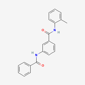 molecular formula C21H18N2O2 B5729448 3-(benzoylamino)-N-(2-methylphenyl)benzamide 