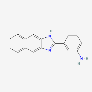 molecular formula C17H13N3 B5729454 3-(1H-naphtho[2,3-d]imidazol-2-yl)aniline CAS No. 333395-01-0