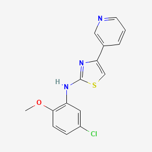 molecular formula C15H12ClN3OS B5729460 N-(5-chloro-2-methoxyphenyl)-4-(3-pyridinyl)-1,3-thiazol-2-amine 