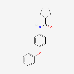 molecular formula C18H19NO2 B5729478 N-(4-phenoxyphenyl)cyclopentanecarboxamide 