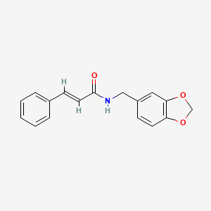 molecular formula C17H15NO3 B5729489 N-(1,3-benzodioxol-5-ylmethyl)-3-phenylacrylamide 