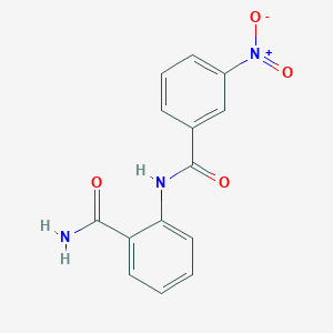 molecular formula C14H11N3O4 B5729494 2-[(3-nitrobenzoyl)amino]benzamide 
