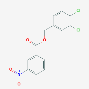 molecular formula C14H9Cl2NO4 B5729532 3,4-dichlorobenzyl 3-nitrobenzoate 