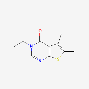 molecular formula C10H12N2OS B5729552 3-ethyl-5,6-dimethylthieno[2,3-d]pyrimidin-4(3H)-one 