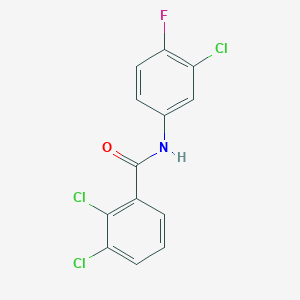 molecular formula C13H7Cl3FNO B5729590 2,3-dichloro-N-(3-chloro-4-fluorophenyl)benzamide 