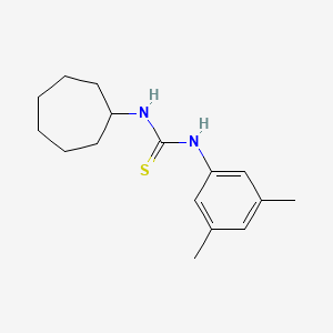 molecular formula C16H24N2S B5729618 N-cycloheptyl-N'-(3,5-dimethylphenyl)thiourea 