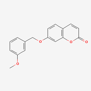 molecular formula C17H14O4 B5729629 7-[(3-甲氧基苄基)氧基]-2H-色烯-2-酮 