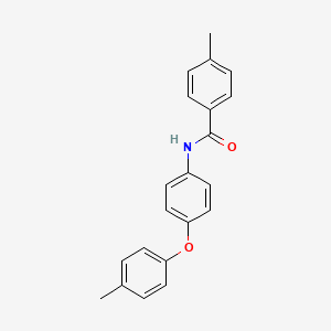 molecular formula C21H19NO2 B5729664 4-methyl-N-[4-(4-methylphenoxy)phenyl]benzamide 