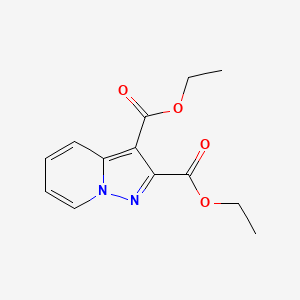 molecular formula C13H14N2O4 B572967 Diethyl pyrazolo[1,5-a]pyridine-2,3-dicarboxylate CAS No. 1226776-92-6