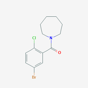 molecular formula C13H15BrClNO B5729677 1-(5-bromo-2-chlorobenzoyl)azepane 