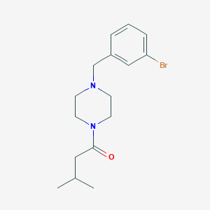 1-(3-bromobenzyl)-4-(3-methylbutanoyl)piperazine