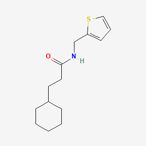 3-cyclohexyl-N-(2-thienylmethyl)propanamide