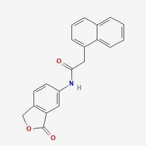 molecular formula C20H15NO3 B5729720 2-(1-naphthyl)-N-(3-oxo-1,3-dihydro-2-benzofuran-5-yl)acetamide 