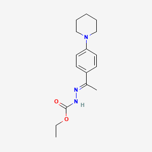 ethyl 2-{1-[4-(1-piperidinyl)phenyl]ethylidene}hydrazinecarboxylate