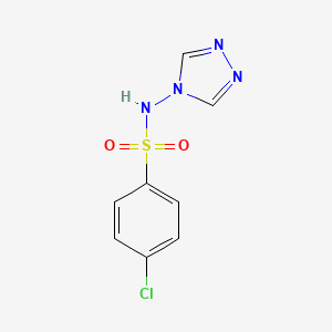 molecular formula C8H7ClN4O2S B5729732 4-chloro-N-4H-1,2,4-triazol-4-ylbenzenesulfonamide 
