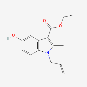 molecular formula C15H17NO3 B5729777 ethyl 1-allyl-5-hydroxy-2-methyl-1H-indole-3-carboxylate 