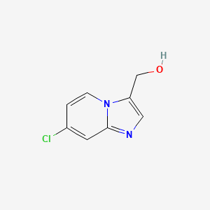 molecular formula C8H7ClN2O B572978 (7-Chloroimidazo[1,2-a]pyridin-3-yl)methanol CAS No. 1367992-89-9