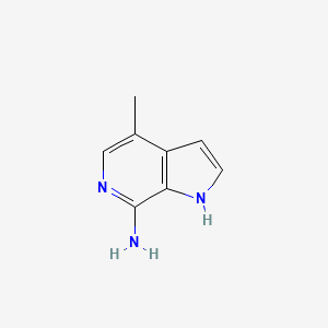 molecular formula C8H9N3 B572984 4-Methyl-1H-pyrrolo[2,3-c]pyridin-7-amine CAS No. 1260384-89-1