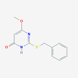 molecular formula C12H12N2O2S B5729858 2-(benzylthio)-6-methoxy-4(3H)-pyrimidinone 