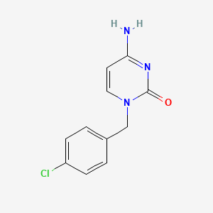 molecular formula C11H10ClN3O B5729865 4-amino-1-(4-chlorobenzyl)-2(1H)-pyrimidinone 