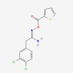 molecular formula C13H10Cl2N2O2S B5729874 2-(3,4-dichlorophenyl)-N'-[(2-thienylcarbonyl)oxy]ethanimidamide 