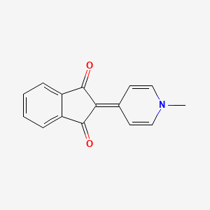 molecular formula C15H11NO2 B5729880 2-(1-methyl-4(1H)-pyridinylidene)-1H-indene-1,3(2H)-dione CAS No. 49803-29-4