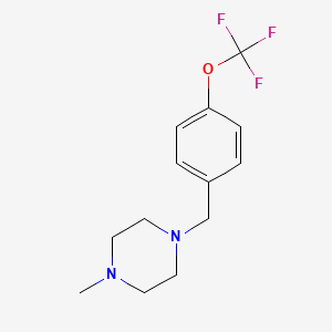 molecular formula C13H17F3N2O B5729881 1-methyl-4-[4-(trifluoromethoxy)benzyl]piperazine 