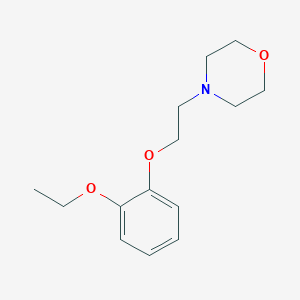 molecular formula C14H21NO3 B5729900 4-[2-(2-ethoxyphenoxy)ethyl]morpholine 