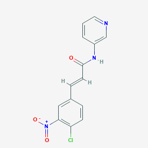 molecular formula C14H10ClN3O3 B5729905 3-(4-chloro-3-nitrophenyl)-N-3-pyridinylacrylamide 