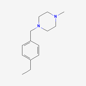 molecular formula C14H22N2 B5729975 1-(4-ethylbenzyl)-4-methylpiperazine 