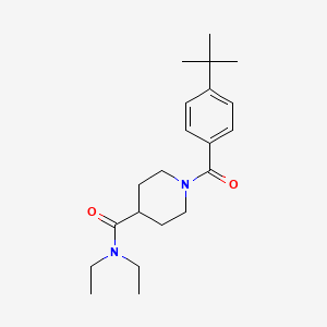 molecular formula C21H32N2O2 B5729982 1-(4-tert-butylbenzoyl)-N,N-diethyl-4-piperidinecarboxamide 