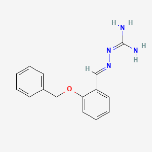 molecular formula C15H16N4O B5729993 N''-[2-(benzyloxy)benzylidene]carbonohydrazonic diamide 