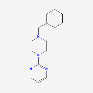 molecular formula C15H24N4 B5730004 2-[4-(cyclohexylmethyl)-1-piperazinyl]pyrimidine 