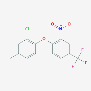 molecular formula C14H9ClF3NO3 B5730013 2-chloro-4-methyl-1-[2-nitro-4-(trifluoromethyl)phenoxy]benzene 