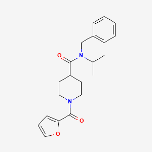 molecular formula C21H26N2O3 B5730033 N-benzyl-1-(2-furoyl)-N-isopropylpiperidine-4-carboxamide 