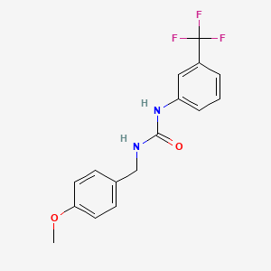 molecular formula C16H15F3N2O2 B5730035 N-(4-methoxybenzyl)-N'-[3-(trifluoromethyl)phenyl]urea 