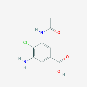 molecular formula C9H9ClN2O3 B5730048 3-(acetylamino)-5-amino-4-chlorobenzoic acid 