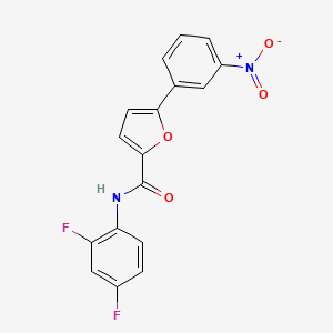 molecular formula C17H10F2N2O4 B5730049 N-(2,4-difluorophenyl)-5-(3-nitrophenyl)-2-furamide 